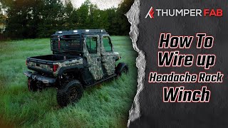 Thumper Fab Winch Headache Rack  Winch Install [upl. by Enyawad]