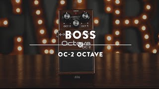 Boss OC2 Octave Pedal  Reverb Demo Video [upl. by Bacon40]