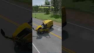 Which American car is the safest from a truck side impact beamngdrive beamng gaming [upl. by Lam]