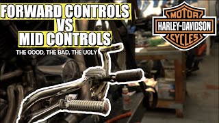 Mid Controls VS Forward Controls on a Harley Davidson FXRDyna [upl. by Shanly748]