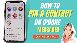 How To Pin A Contact On iPhone 📍 [upl. by Adnole]