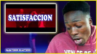 SATISFACCION IS A HIT BECAUSE OF BAD BUNNY Satisfacción  Nicky Jam X Bad Bunny X Arcangel REACT [upl. by Lleval]