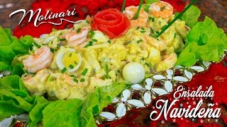 Ensalada Navideña  Recetas Navideñas Molinari tv [upl. by Edvard]