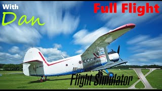 FSX  Full Flight  Antonov An2  Compton Abbas to Popham [upl. by Nageet]