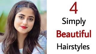 4 Simple pretty hairstyles  new easy hairstyles for girls  new hairstyle [upl. by Ober]