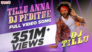 TilluAnnaDJPedithe Video Song Telugu  DJ Tillu Siddu Neha Shetty Vimal Krishna Ram Miriyala [upl. by Iolenta]