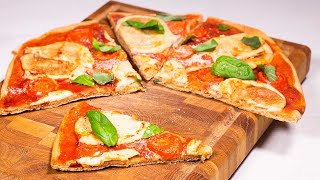 The EASIEST Pizza Dough in the World 😊🍕 Vegan Wholemeal Pizza Dough Recipe without Oil [upl. by Opiuuk]