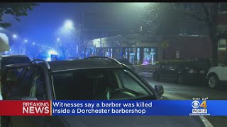 Witnesses say barber shot and killed in Dorchester [upl. by Donavon19]