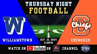 Cherokee vs Williamstown High School Football  101024 [upl. by Brey]