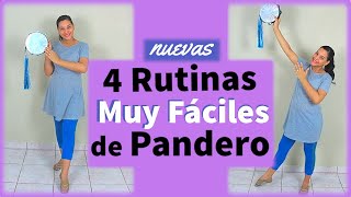 4 Rutinas Muy Fáciles de Pandero Nuevas  Danza Cristiana [upl. by Halli]