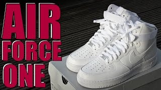 NIKE AF1 High Top Review amp On feet [upl. by Aurie289]