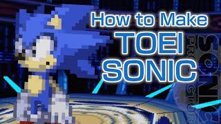 Toei Sonic Custom Character Tutorial  SONIC Projector RP [upl. by Hairakcaz846]