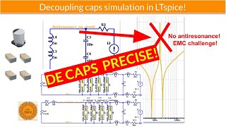 Decoupling capacitors design in LTspice EMC challenge [upl. by Burny518]