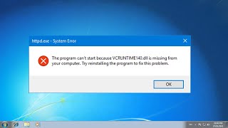 VCRuntime140DLL Is Missing On Windows 7 Fix [upl. by Lankton283]