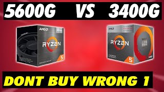 Ryzen 5 5600G vs Ryzen 5 3400G  Which One To Buy  Hindi [upl. by Fonzie]