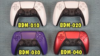 DualSense Revision Comparison BDM010 vs 020 vs 030 vs 040  PS5 Controller Versions [upl. by Nalyad]