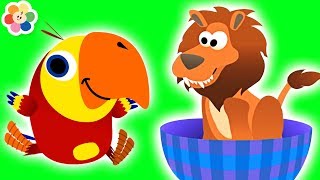 Animales para Niños con VocabuLarryo  Huevos Sorpresa  BabyFirst Español [upl. by Simsar785]