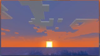 Ocean vantage point  A Minecraft Screensaver [upl. by Aihsiyt]