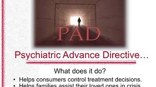 Psychiatric Advance Directives Introduction [upl. by Donn535]