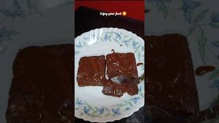 Chocolate Fudge browniesfoodtrending shorts like milengehumnahicake fudgebrowniechocolate [upl. by Gayner103]