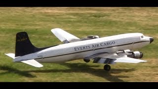 RC DC6B Crash Landing Ditch and Flying [upl. by Liw143]