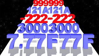 Number Merge Run vs Tall Man Run  Level Up Number Freeplay Max Level New Update [upl. by Jarlathus440]