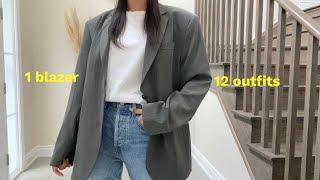 how to style an oversized blazer • Djerf Avenue forever blazer [upl. by Euqinoj548]