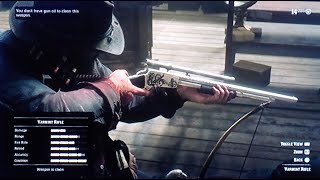 Red Dead Redemption 2 Free Varmint Rifle Good And Bad Arthur With John And Micahs Revolver [upl. by Drageruaeb227]