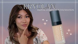 Kryolan Digital Complexion Foundation FULL DAY WEAR TEST  Nadia Ngo [upl. by Bevash]