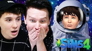 DIL GOES TO SPACE  Dan and Phil Play Sims 4 56 [upl. by Mcgean]