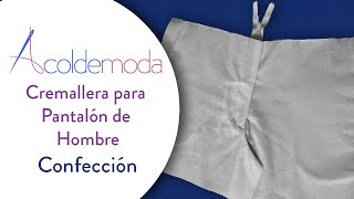 Cómo coser una CREMALLERA PARA PANTALÓN DE HOMBRE DIY [upl. by Elagibba]