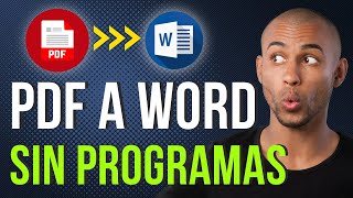 ✅ Cómo CONVERTIR PDF a WORD GRATIS Sin Programas y en 1 Minuto⚡ [upl. by Komarek]