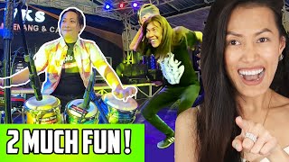 Koplo Time  Trouble Is A Friend Reaction  Lenka Cover Dangdut  Kendang Drums And Monkey Dance [upl. by Sathrum572]