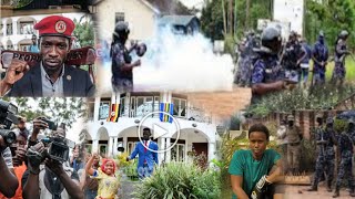 Okwekalakasa Bobi Wine bamusazeko ewaka Bamusanze yetegeka fuluma Amasasi gesozeza ne teargas leero [upl. by Eberly]