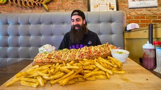 THE HARDEST CHALLENGE IVE DONE THIS YEARTHE WORLDS BIGGEST LOBSTER ROLL  BeardMeatsFood [upl. by Birchard]