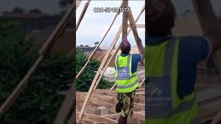 Constructing the perfect Kingpost for Gerard Roofing Sheet Ideroofingsystem viralvideo woodwork [upl. by Ardnauq]