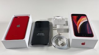 iPhone SE Unboxing Red [upl. by Yroc]