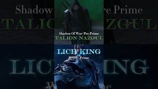 Talion Nazgul  SOW  VS Lich King  WOW  lordoftherings talion wow lichking [upl. by Enirehtahc]