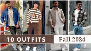 10 Latest Fall Outfit Ideas for Men 2024  Mens Fashion [upl. by Robbi61]