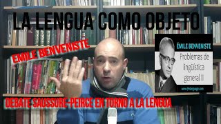 EMILE BENVENISTE DEBATE SAUSSUREPEIRCE EN TORNO A LA LENGUA Segundo Video [upl. by Alex258]