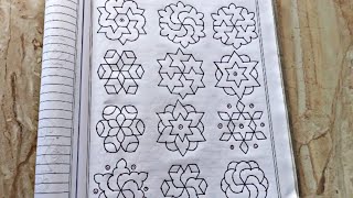 7×4 புள்ளி கோலங்கள் Easy dot kolam designs for beginners Easy rangoli Easy Dot kolam muggulu [upl. by Jackelyn]