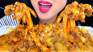 ASMR TRIPLE CHILI CHEESE FRIES MUKBANG EXTRA CHEESY EATING SOUNDS ASMR PHAN [upl. by Ahseenat]