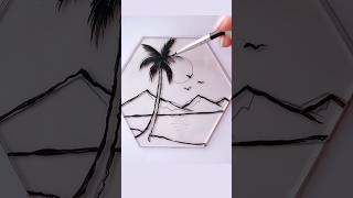 glass painting art painting shorts [upl. by Nylknarf]