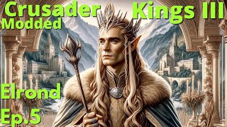 Eliminating the evil Numenorians CK3 Modded  LotR Mod Elrond Ep5 [upl. by Eceeryt90]