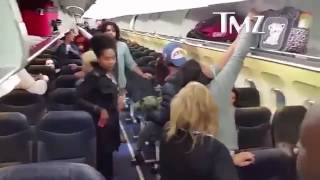 CASH ME OUTSIDE HOW BOW DAH GIRL GETS INTO FIGHT ON AIRPLANE PUNCHES PASSENGER IN FACE FULL VIDEO [upl. by Fritzie673]