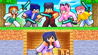 Aphmau VS 10 HUNTERS in Minecraft [upl. by Ressay]