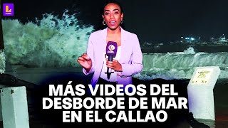 Olas de más de 3 metros en el Callao Videos del oleaje anómalo en La Punta [upl. by Jeramey]