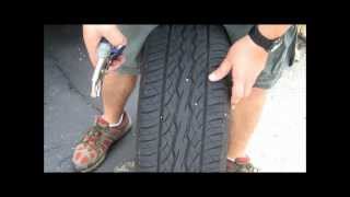 How to plug a tire  Repair nail in tire [upl. by Isiad498]