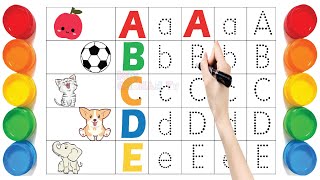 Abc Dotted Tracing English Alphabet Writing Preschool learning abc alphabets kidschohantv 623 [upl. by Celestina913]