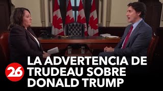 Canadá la advertencia de Trudeau por Trump [upl. by Winthorpe140]